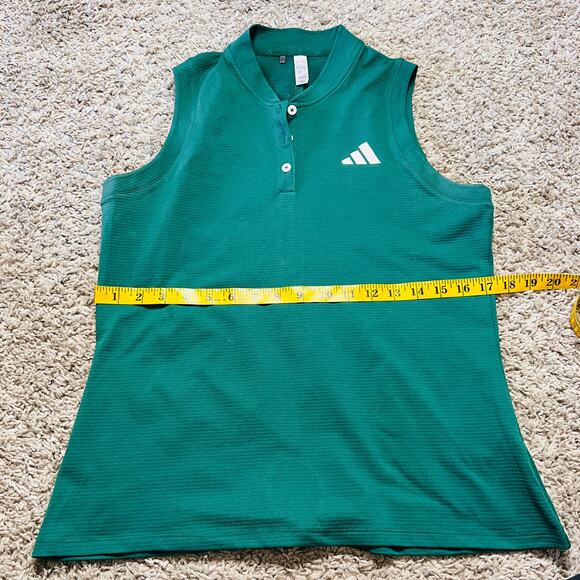 Adidas Green Tank Top Athletic Golf Workout Casual Women's Small - Picture 2 of 4